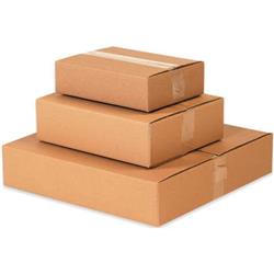 10102 10 x 10 x 2 in. Flat 200 ECT-32 Single Wall Corrugated Boxes Case, Pack of 25