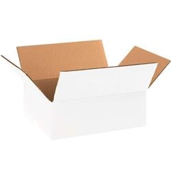 1184W 11.25 x 8.75 x 4 in. White 200 ECT-32 Single Wall Corrugated Boxes Case, Pack of 25