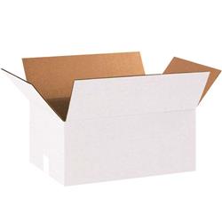 18128W 18 x 12 x 8 in. White 200 ECT-32 Single Wall Corrugated Boxes Case, Pack of 25