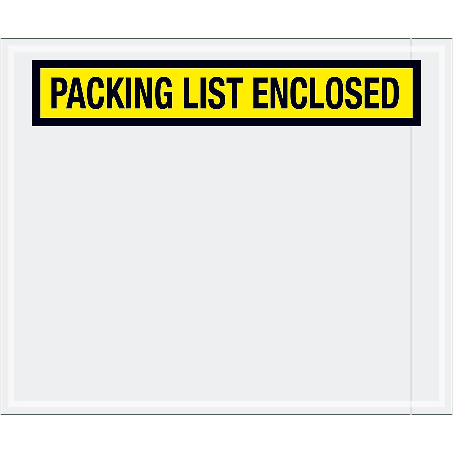 10 X 12 in. 2 Mil Poly Yellow Packing List Enclosed Envelopes - Yellow - 12in. W x 10in. L
