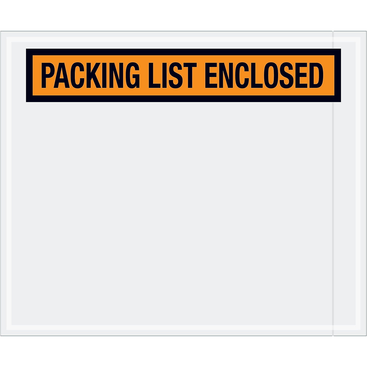 Tape Logic  10 x 12 in. 2 Mil Poly Orange Packing List Enclosed Envelopes