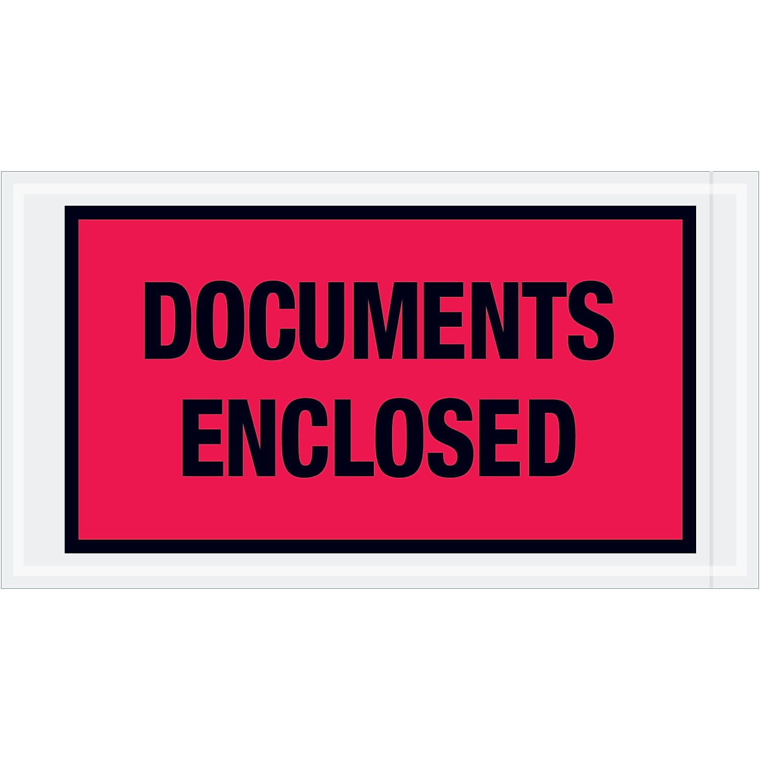 5 .5 x 10 in. 2 Mil Poly Red Documents Enclosed Envelopes - Red