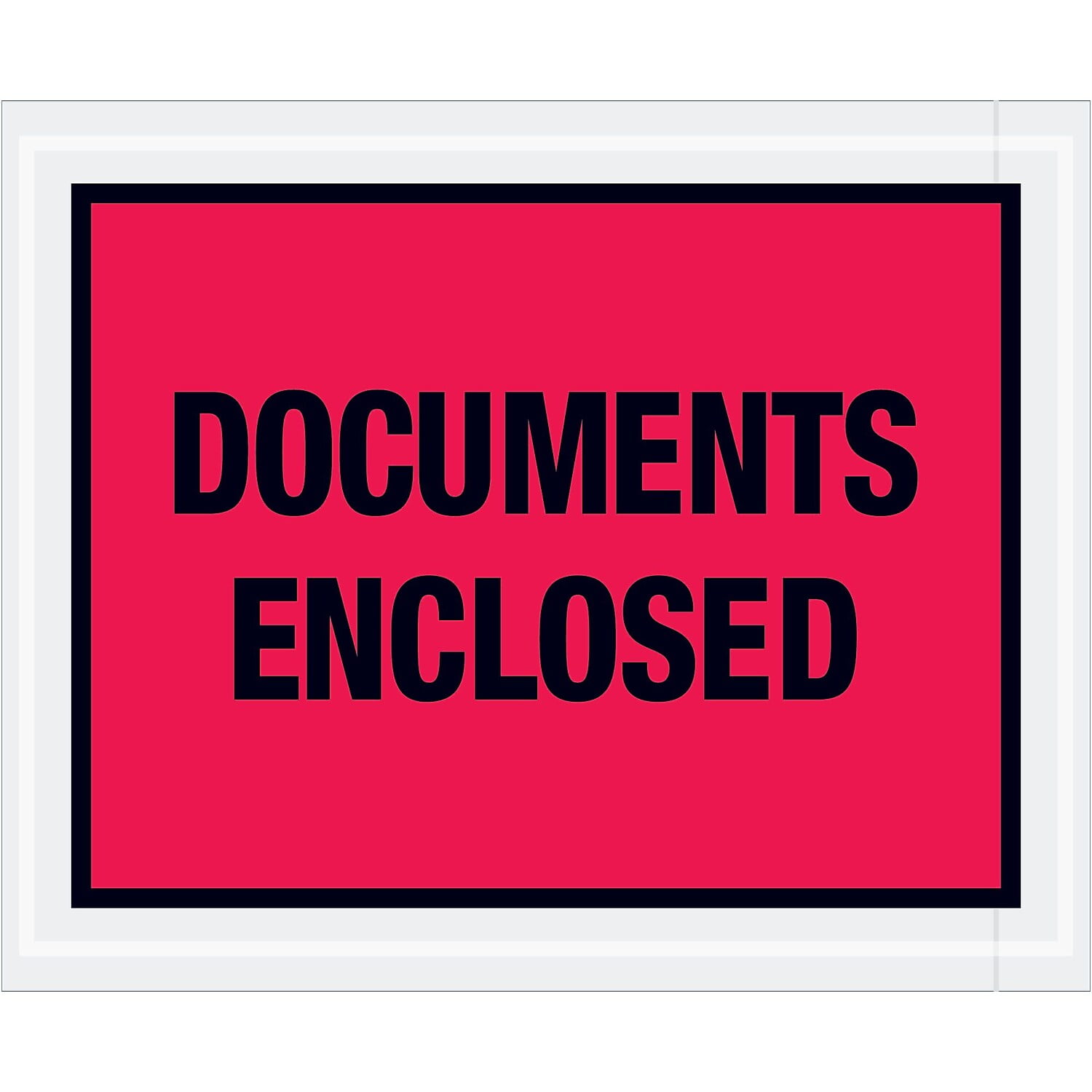 4 .5 x 5 .5 in. 2 Mil Poly Red Documents Enclosed Envelopes - Red