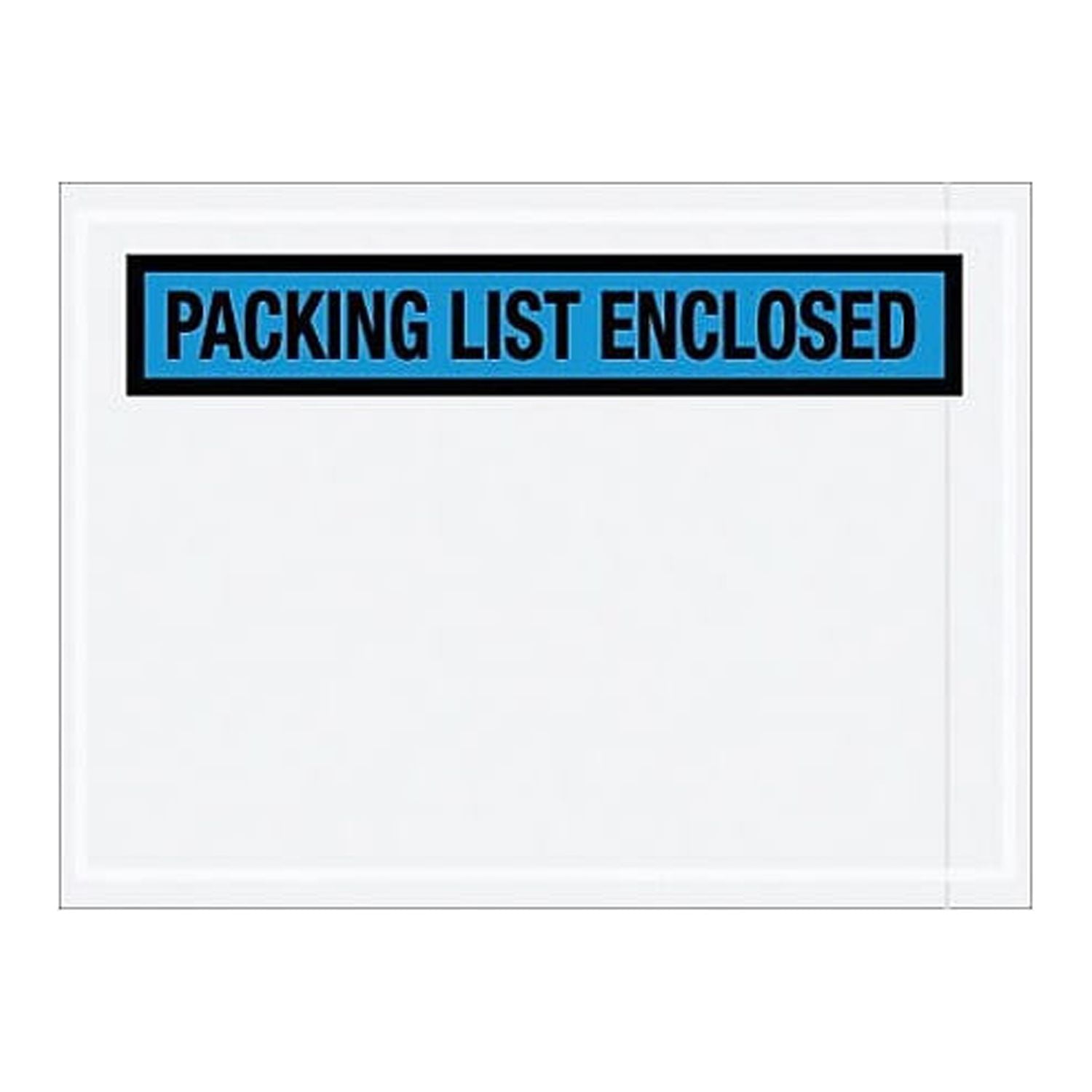 Picture of Box Partners PL488 4 .5 x 6 in. 2 Mil Poly Blue Packing List Enclosed Envelopes