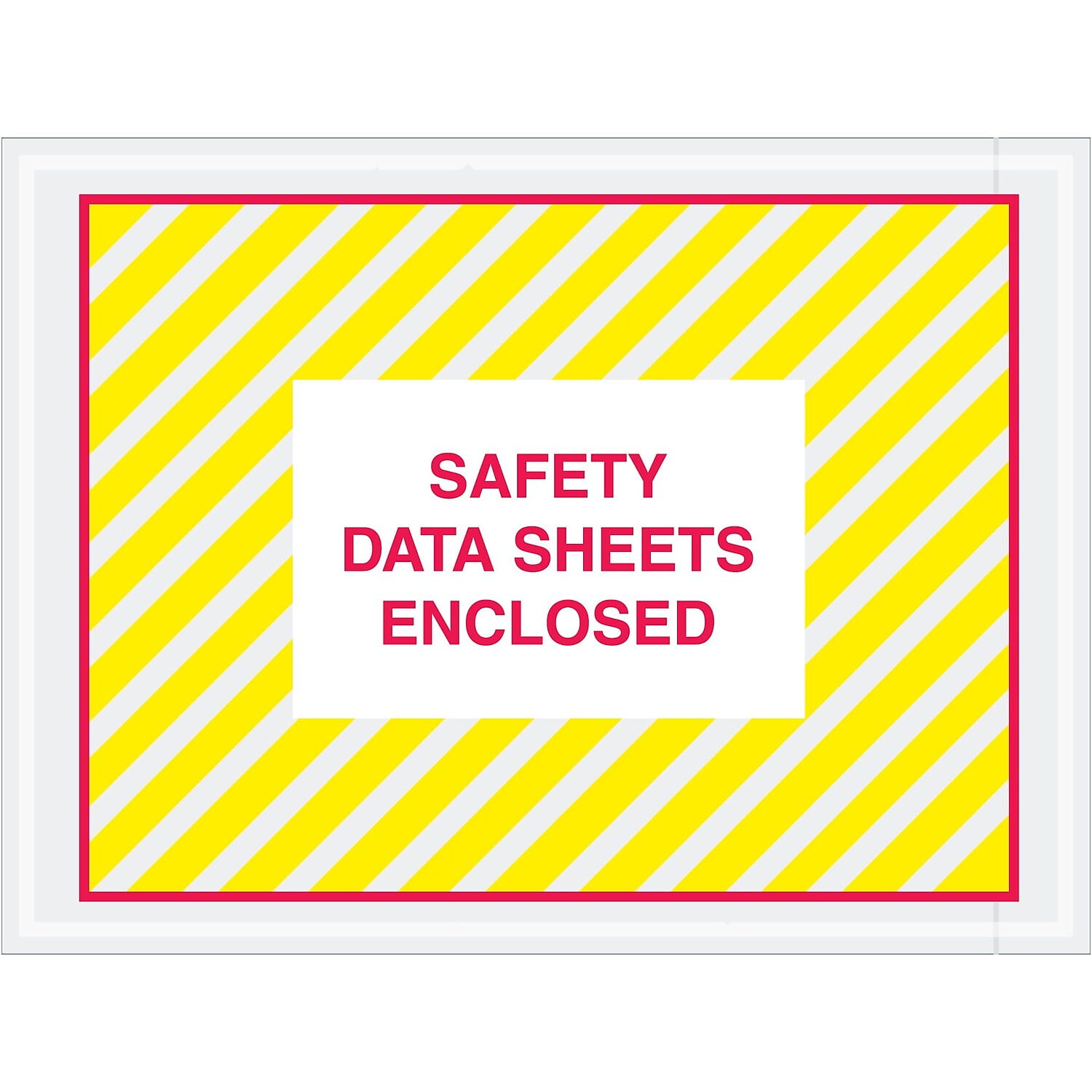 Tape Logic  4 .5 x 6 in. 2 Mil Poly Printed Clear Safety Data Sheets Enclosed SDS Envelopes -  BOX Partners LLC, TA49953