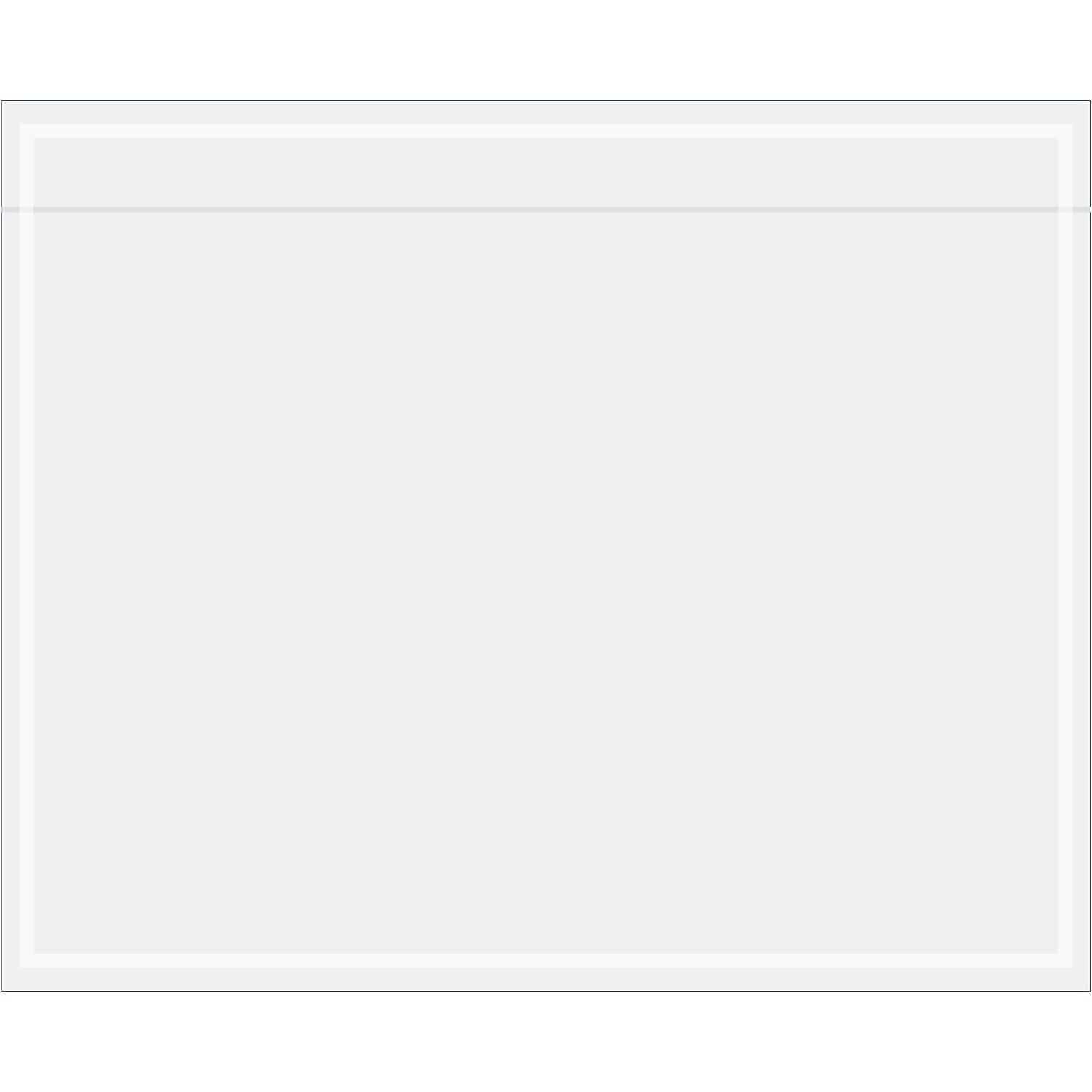 5 .5 x 4 .5 in. 2 Mil Poly Clear Face Document Envelopes