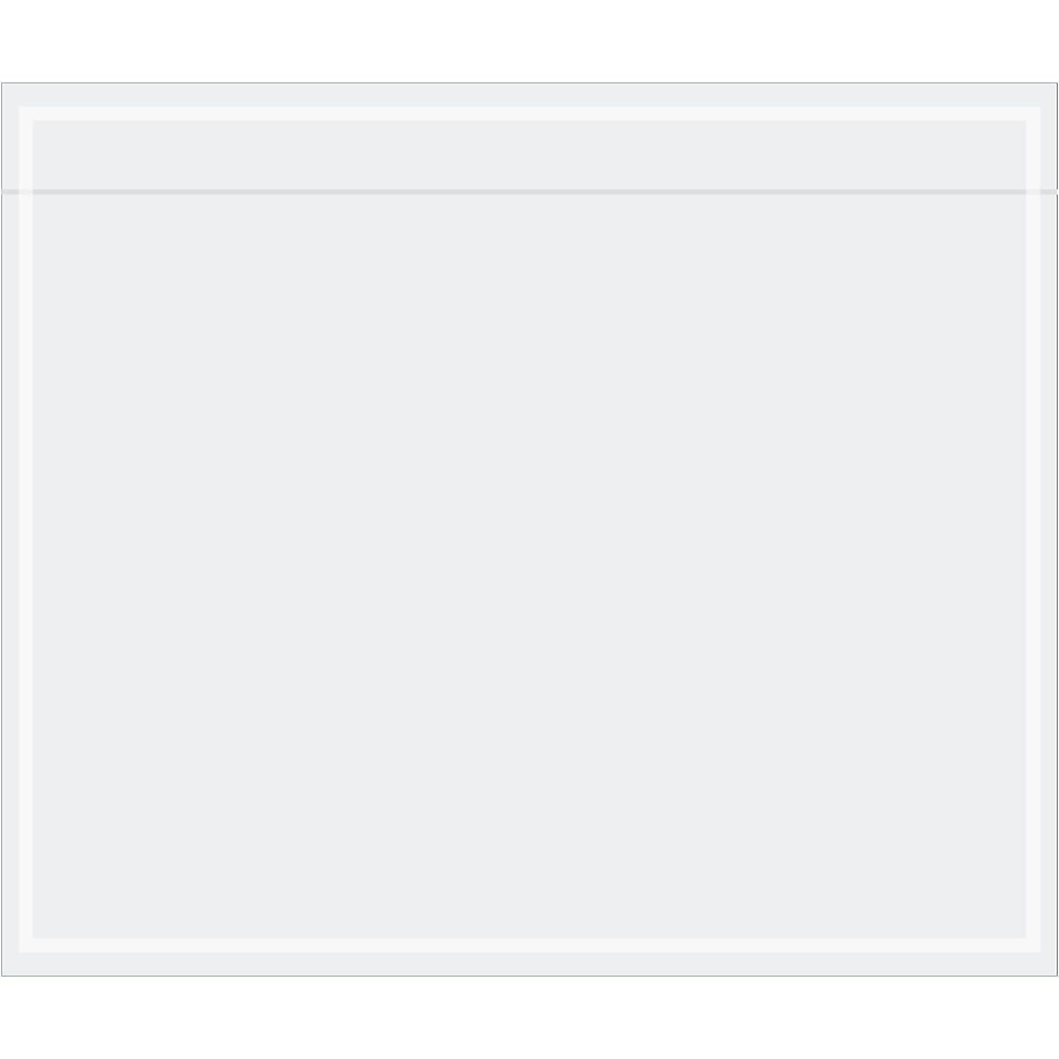 6 .5 x 5 .5 in. 2 Mil Poly Clear Face Document Envelopes