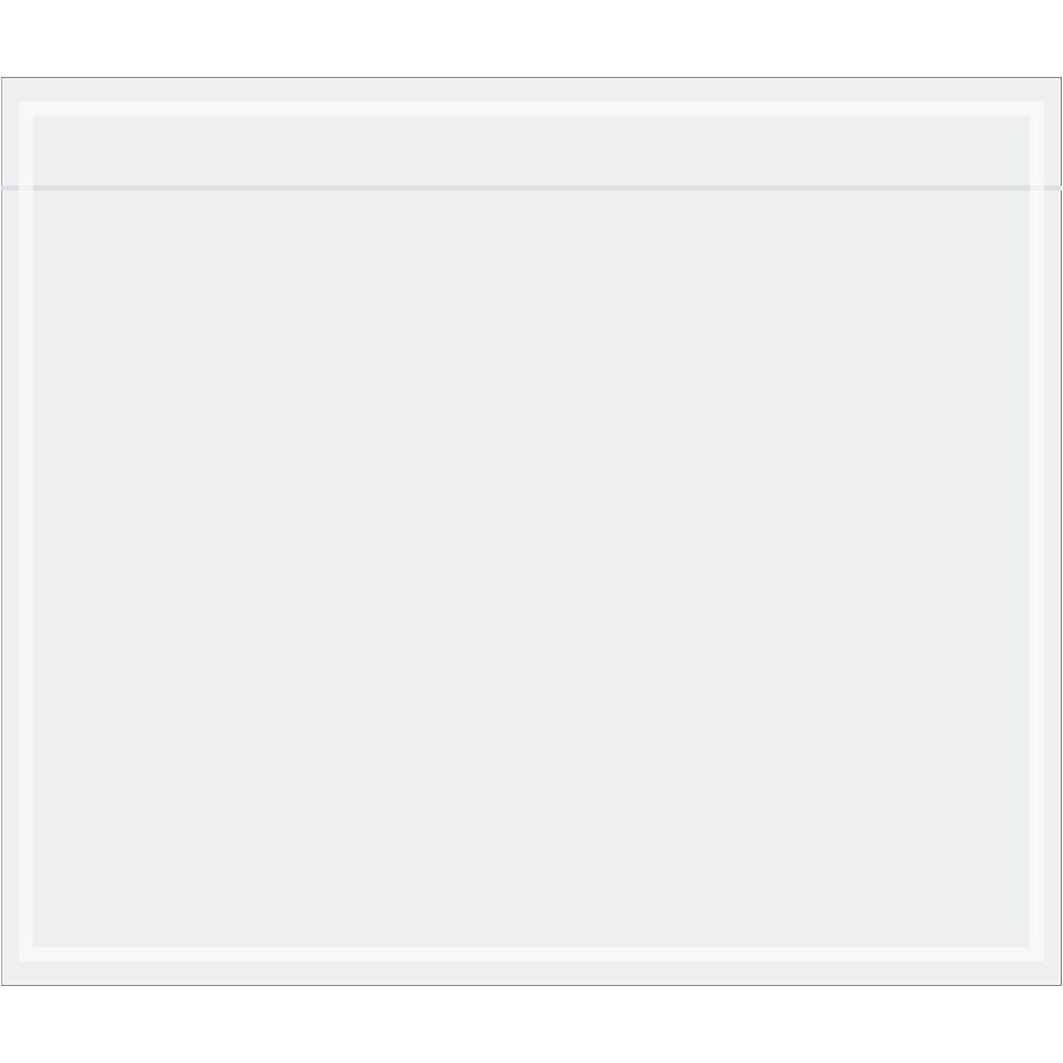7 x 6 in. 2 Mil Poly Clear Face Document Envelopes
