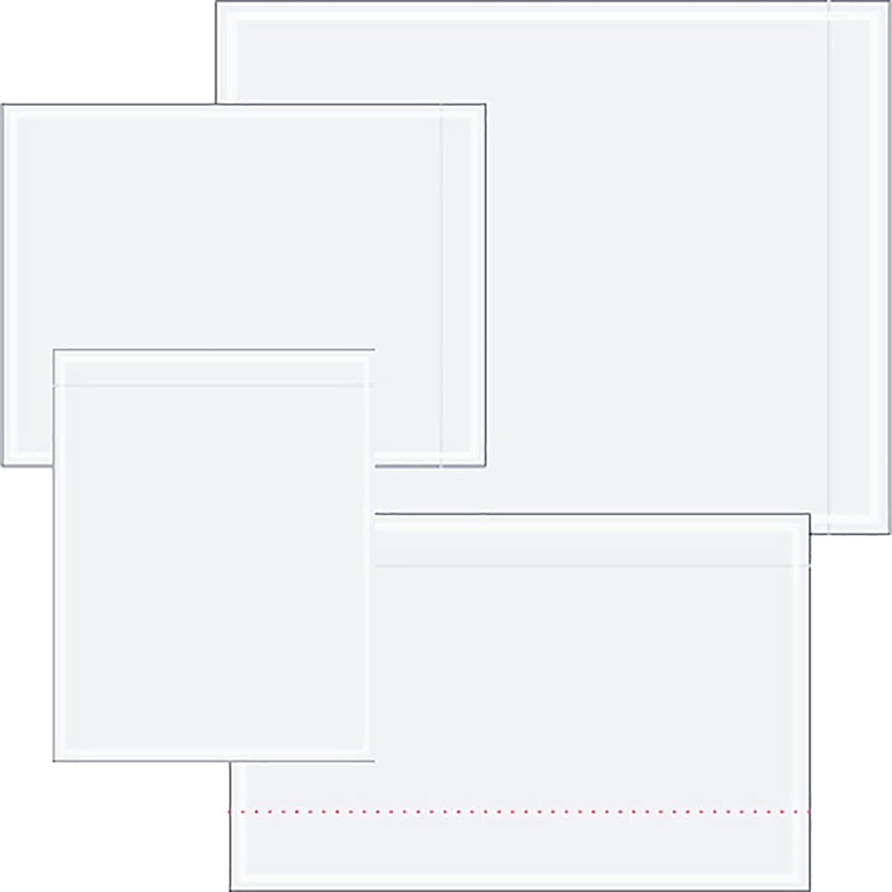 9 .5 x 6 in. 2 Mil Poly Clear Face Document Envelopes