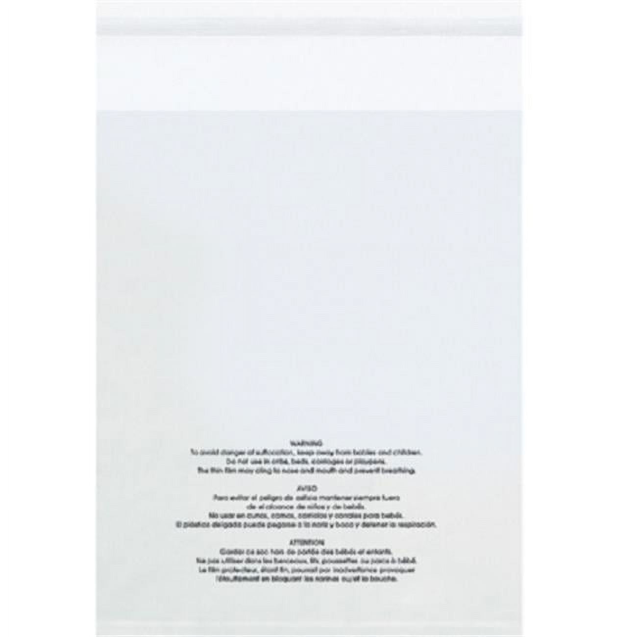9 x 12 in. 1.5 Mil Resealable Suffocation Warning Poly Bags with Vent Holes Case - Pack of 1000