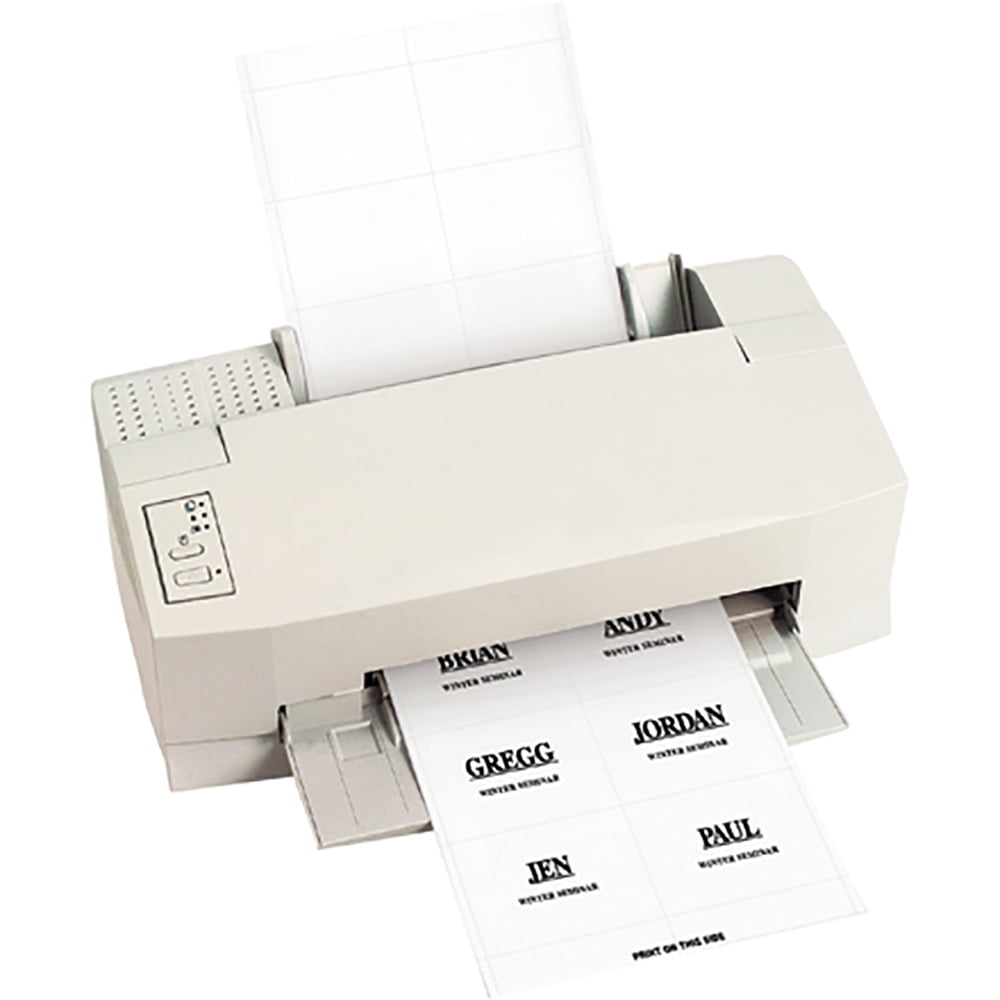 4 x 3 in. White Paper Badge Inserts - White - 4in. W x 3in. L