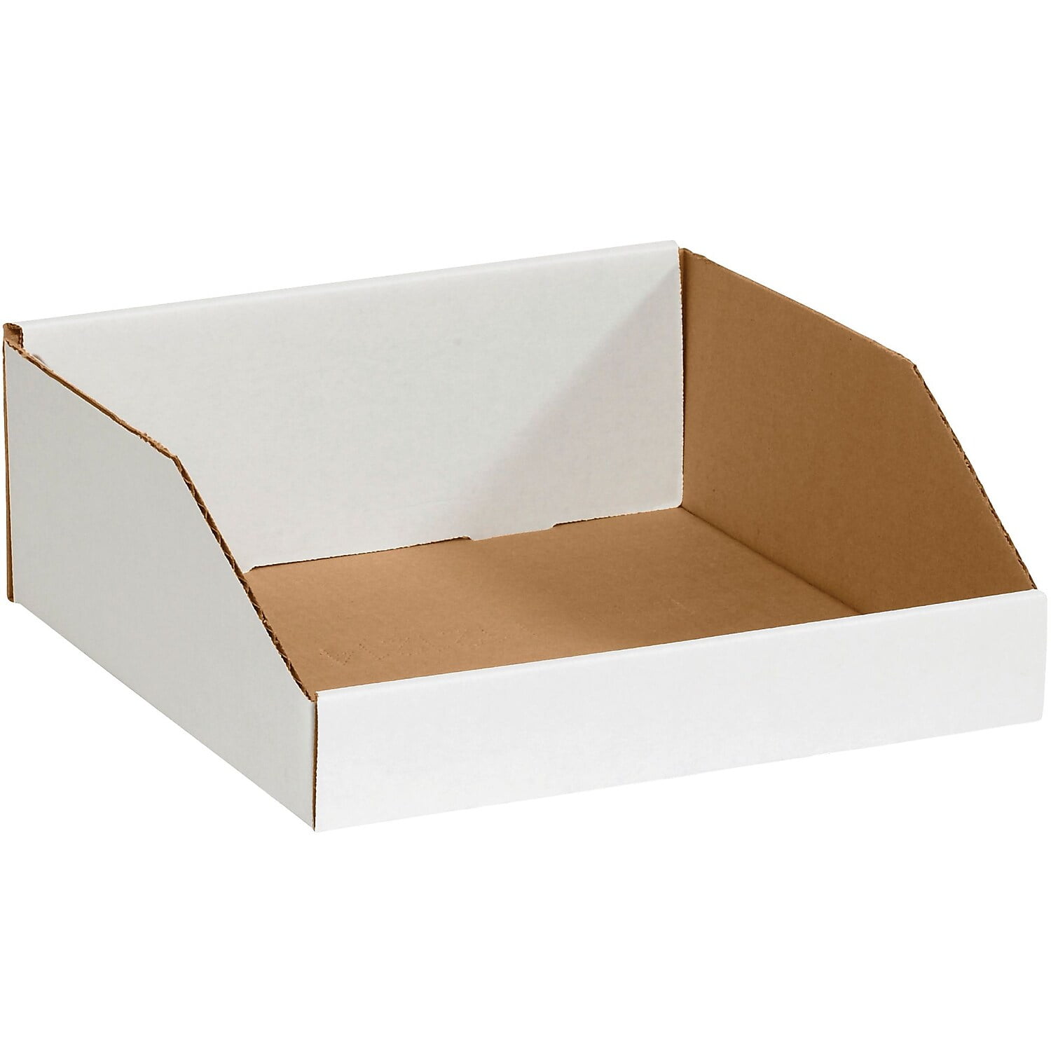 Picture of Box Partners BINEB1818 18 x 18 x 4.5 in. White Bin Boxes Case&#44; Pack of 50