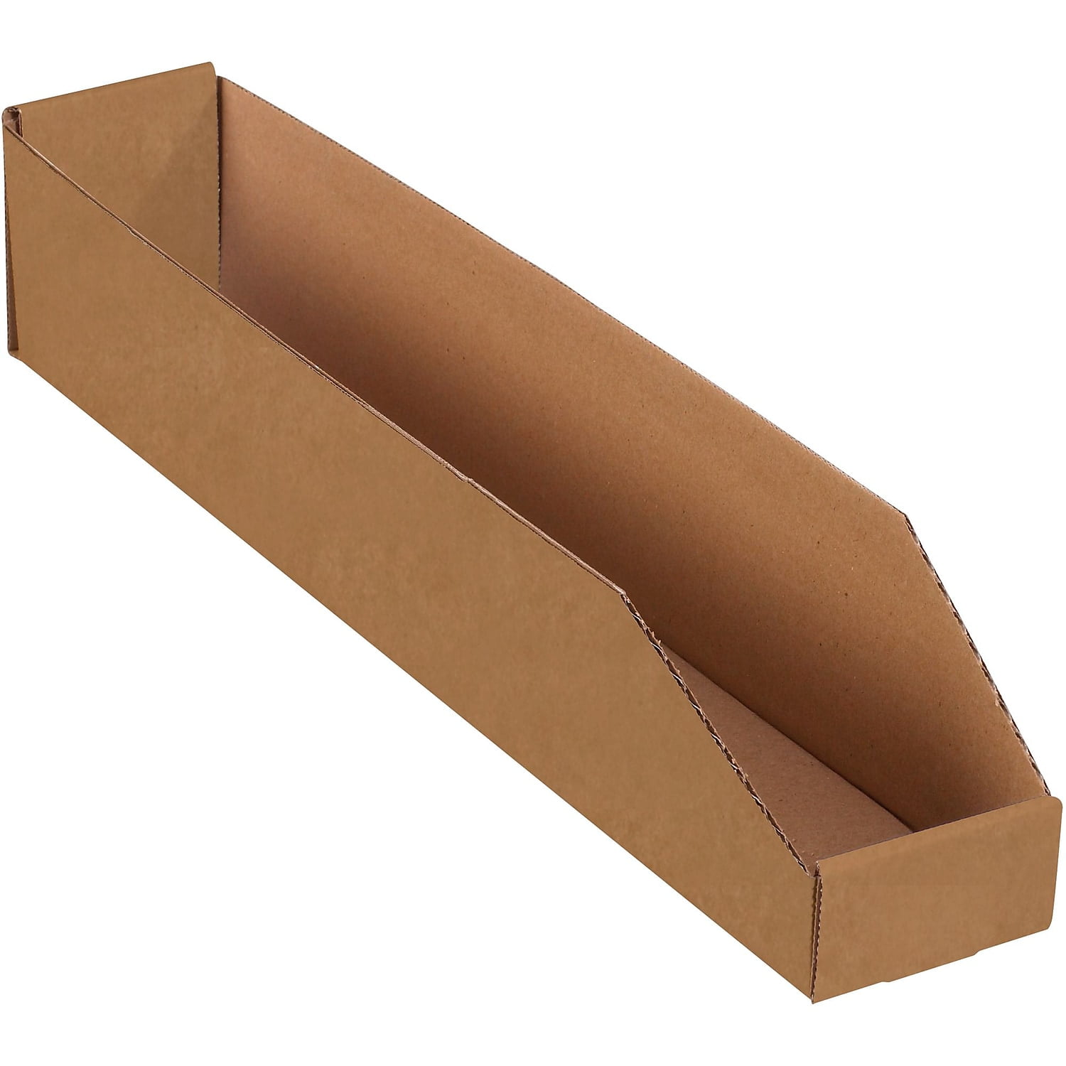 Picture of Box Partners BINMT424K 4 x 24 x 4.5 in. Kraft 200 ECT-32 Corrugated Bin Boxes Case&#44; Pack of 50