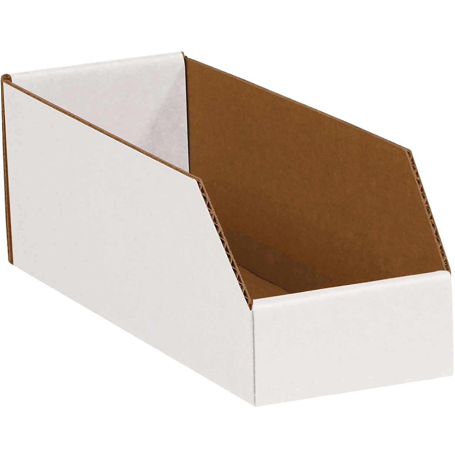 Picture of Box Partners BINMT512 5 x 12 x 4.5 in. White Bin Boxes Case&#44; Pack of 50