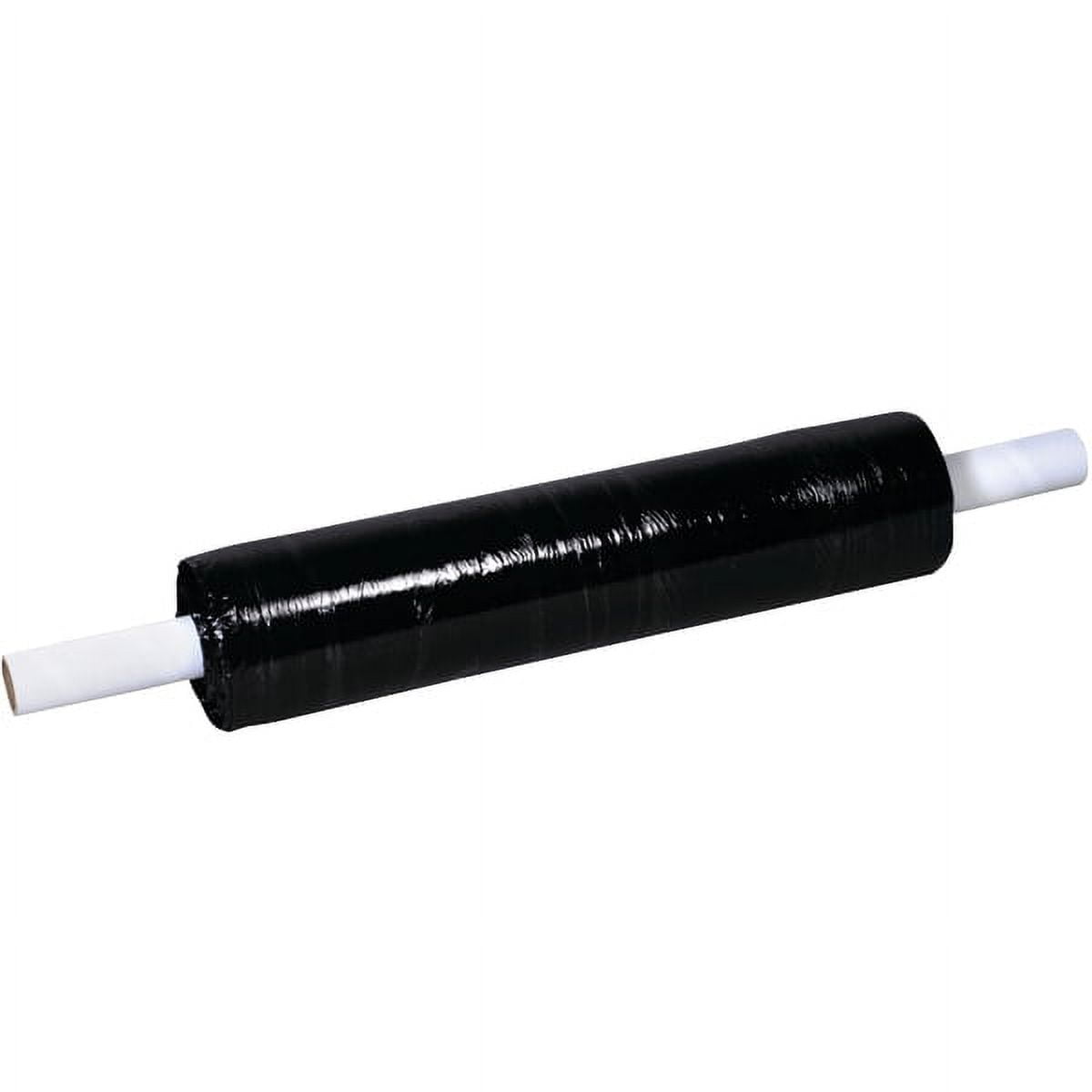 20 in. x 80 gauge x 1000 ft. Black Extended Core Opaque Stretch Film