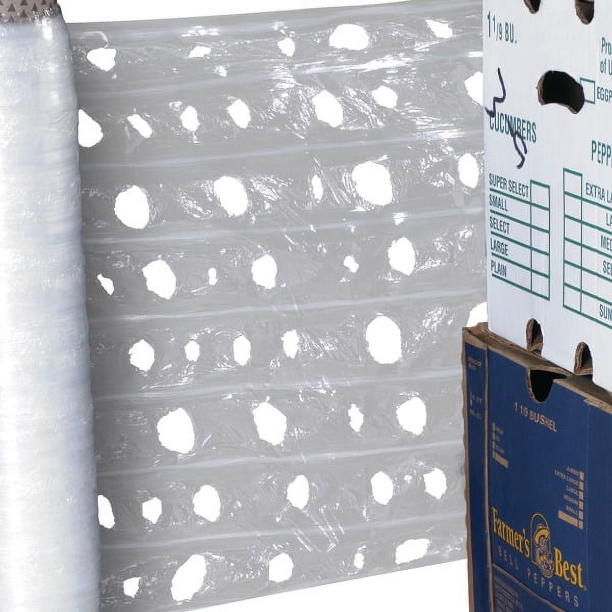 20 in. x 1500 ft. Clear Polypropylene Vented Pallet Wrap - Clear - 20in. W x 1500in. L