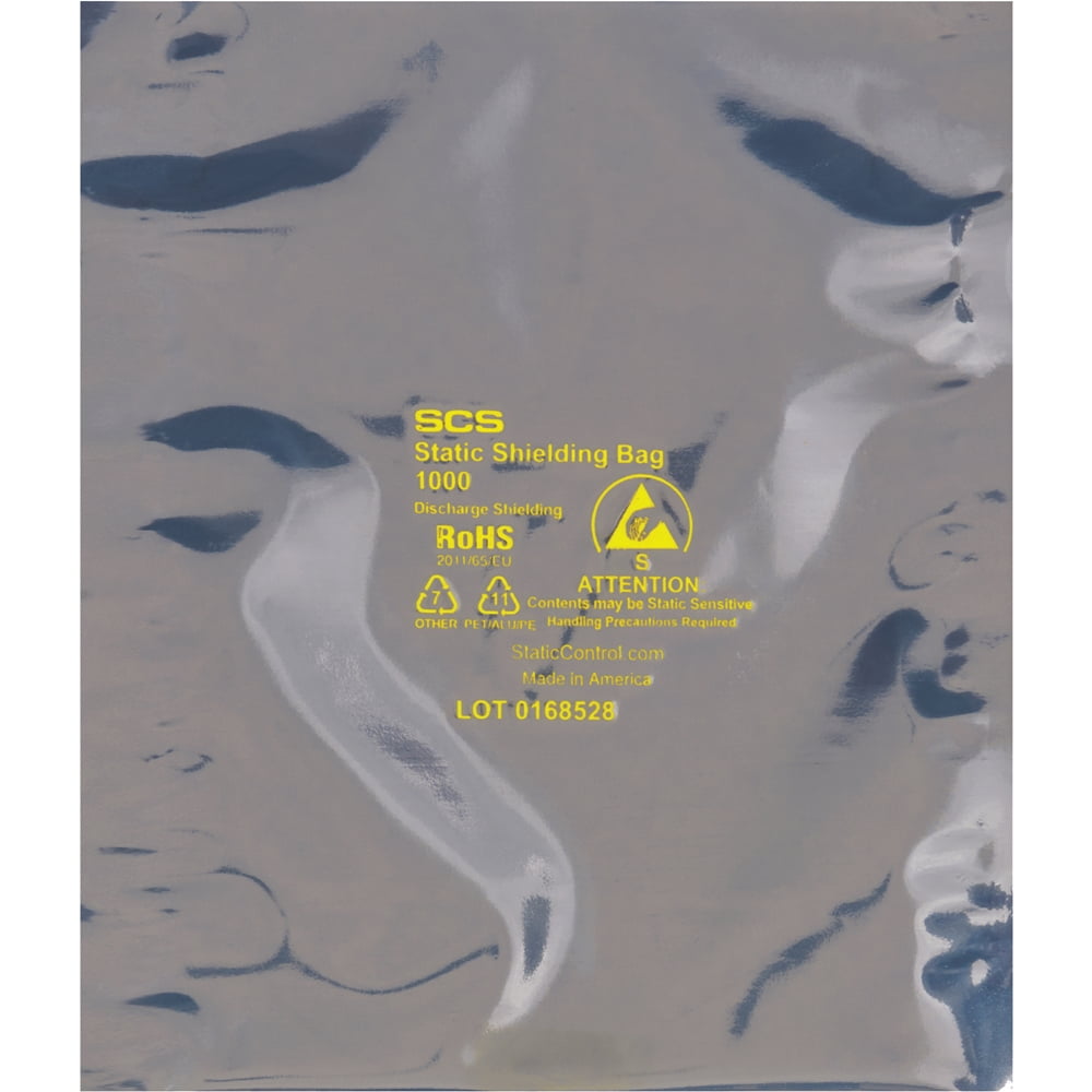 Picture of 3M STC151 8 x 16 in. 3.1 Mil Open End Static Shielding Bag Case&#44; Pack of 100