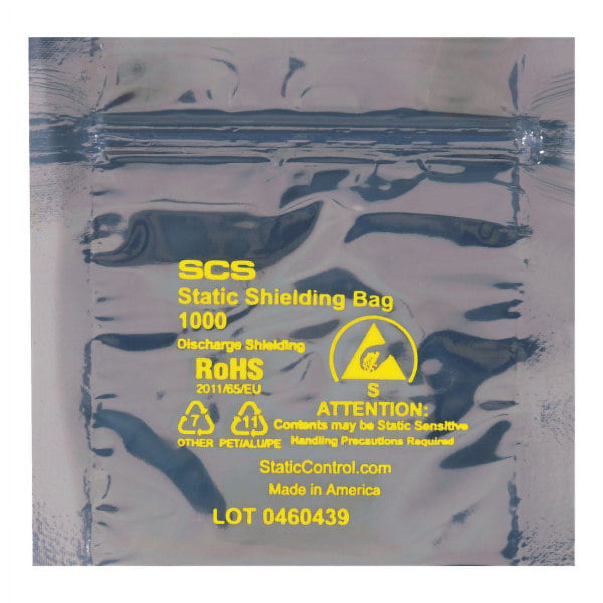 Picture of Box Partners STC354 6 x 6 in. 3.1 Mil Reclosable Static Shielding Bags Case, Pack of 100