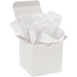 Gift Grade Tissue Paper, 12 in W, 18 in L, 10 lb Basis Weight, White, 960 Sheets Per Bundle