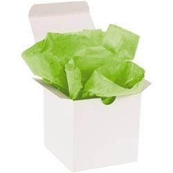 Tissue Paper, 15 in W, 20 in L, 7.98 lb Basis Weight, Green, 960 Sheets Per Bundle
