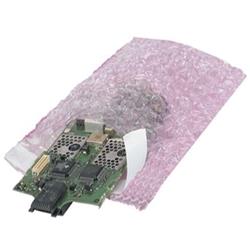 BOB1020AS 10 x 20 in. Pink Anti-Static Polyethylene Bubble Pouches