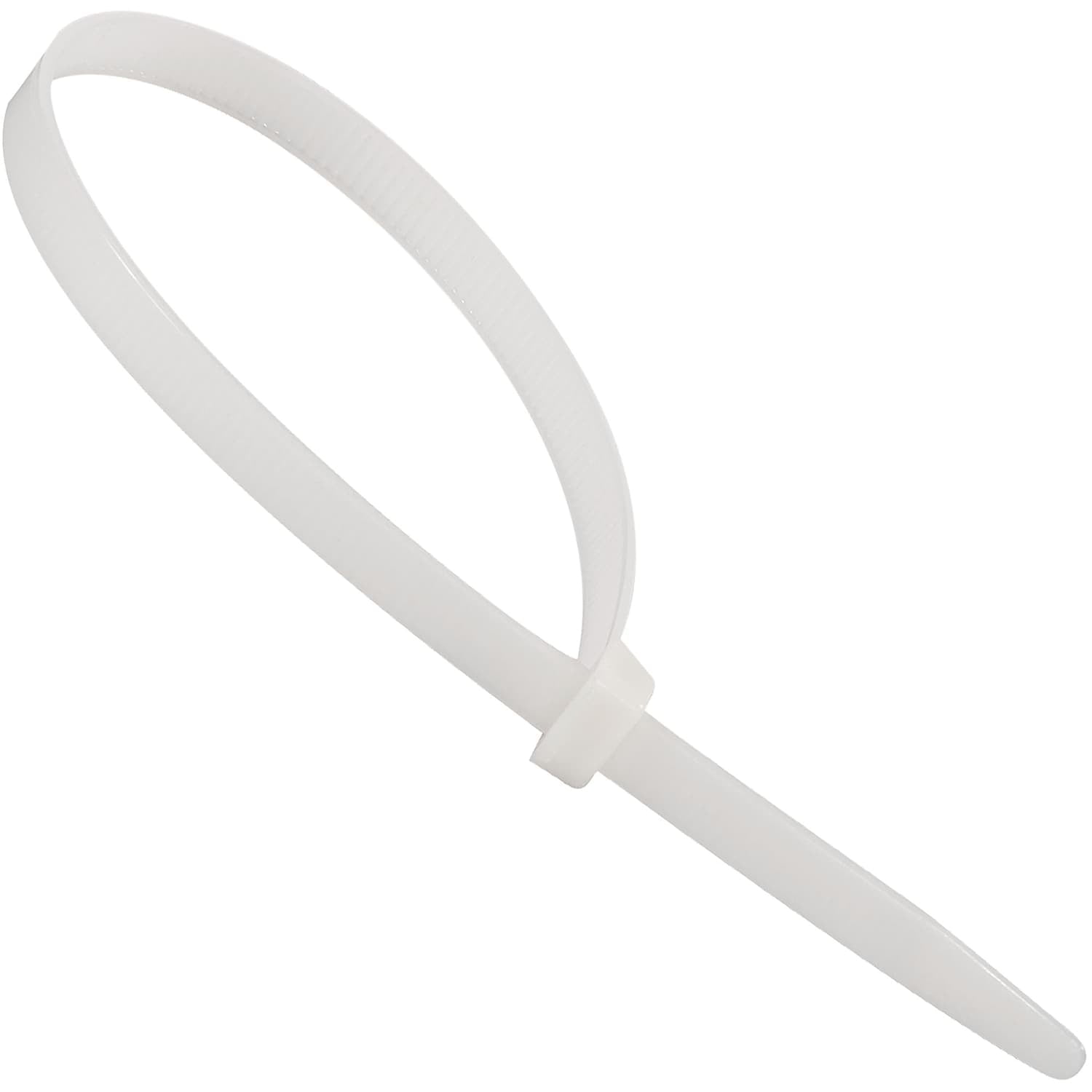 Cable Tie, 15 in L, Natural, Nylon, 175 lb Strength, 100 PK