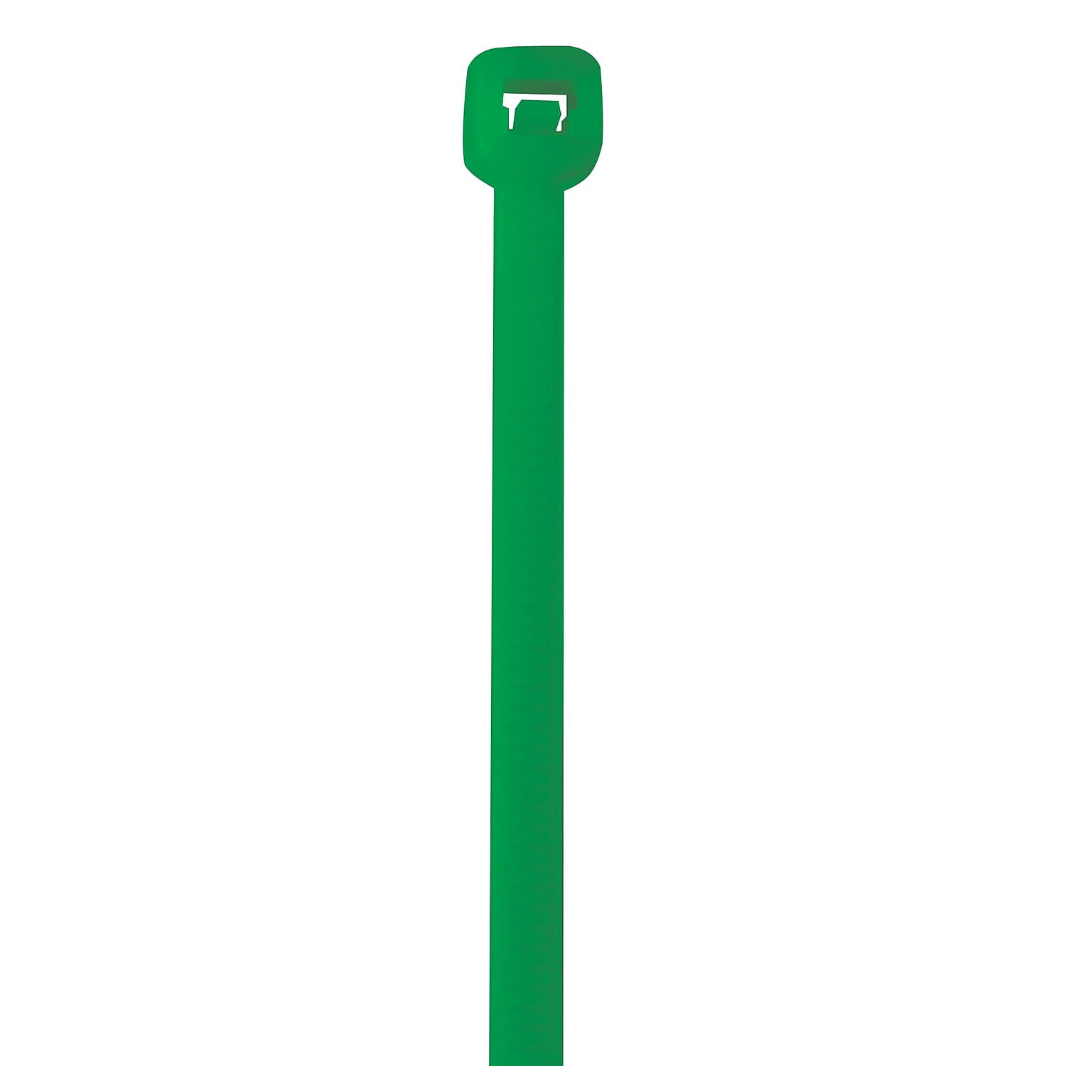 Cable Tie, 18 in L, Green, 50 lb Strength