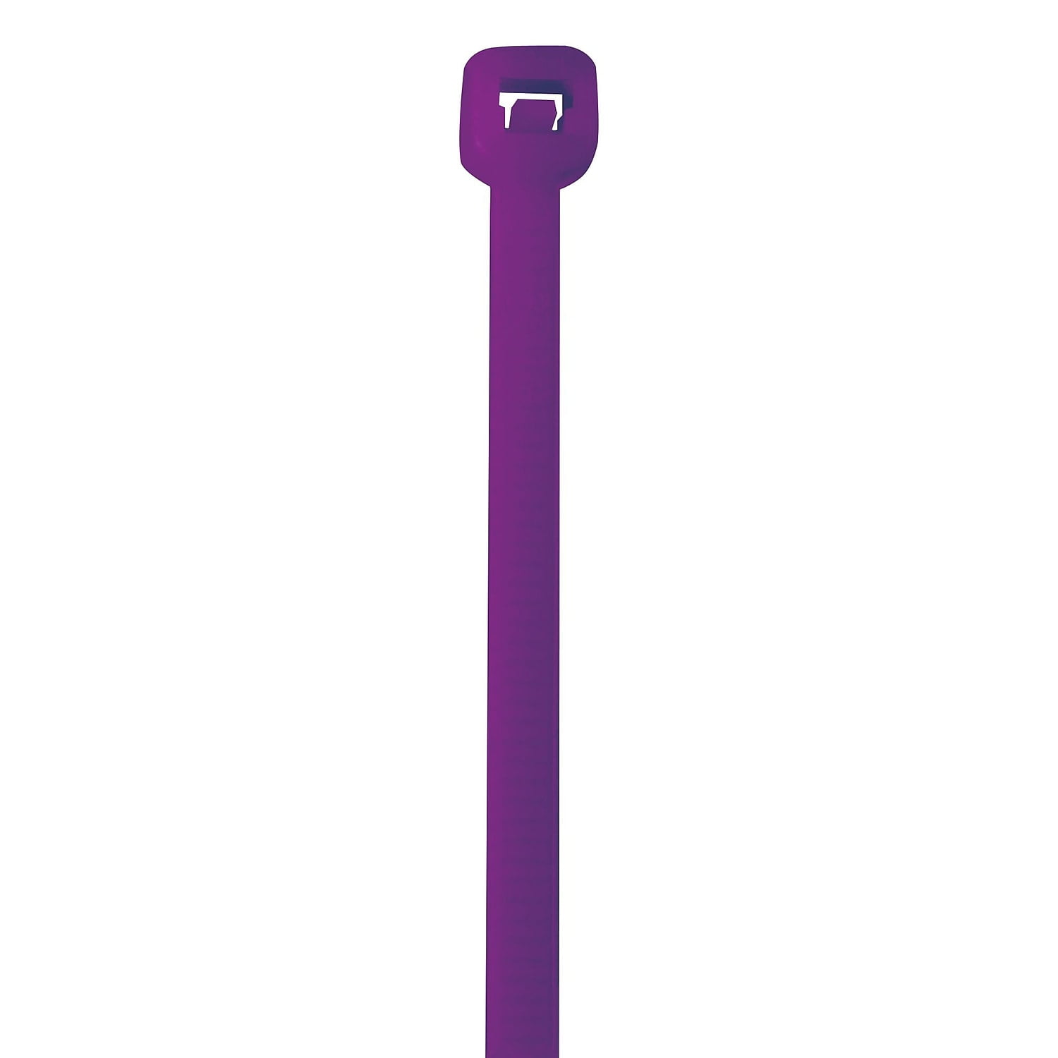 Cable Tie, 18 in L, Purple, 50 lb Strength