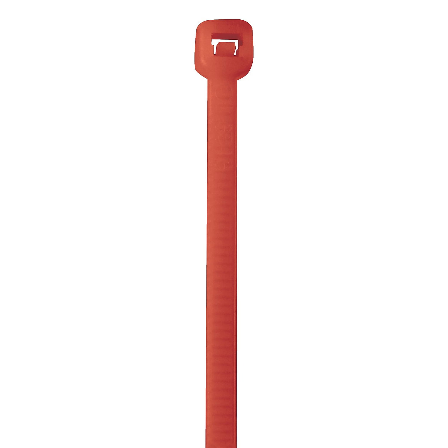 Cable Tie, 18 in L, Fluorescent Red, 50 lb Strength