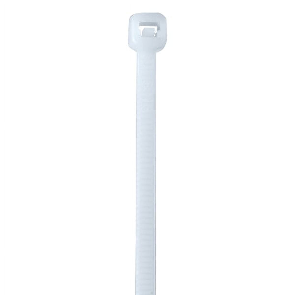 Cable Tie, 21 in L, Natural, Nylon 6/6, 50 lb Strength
