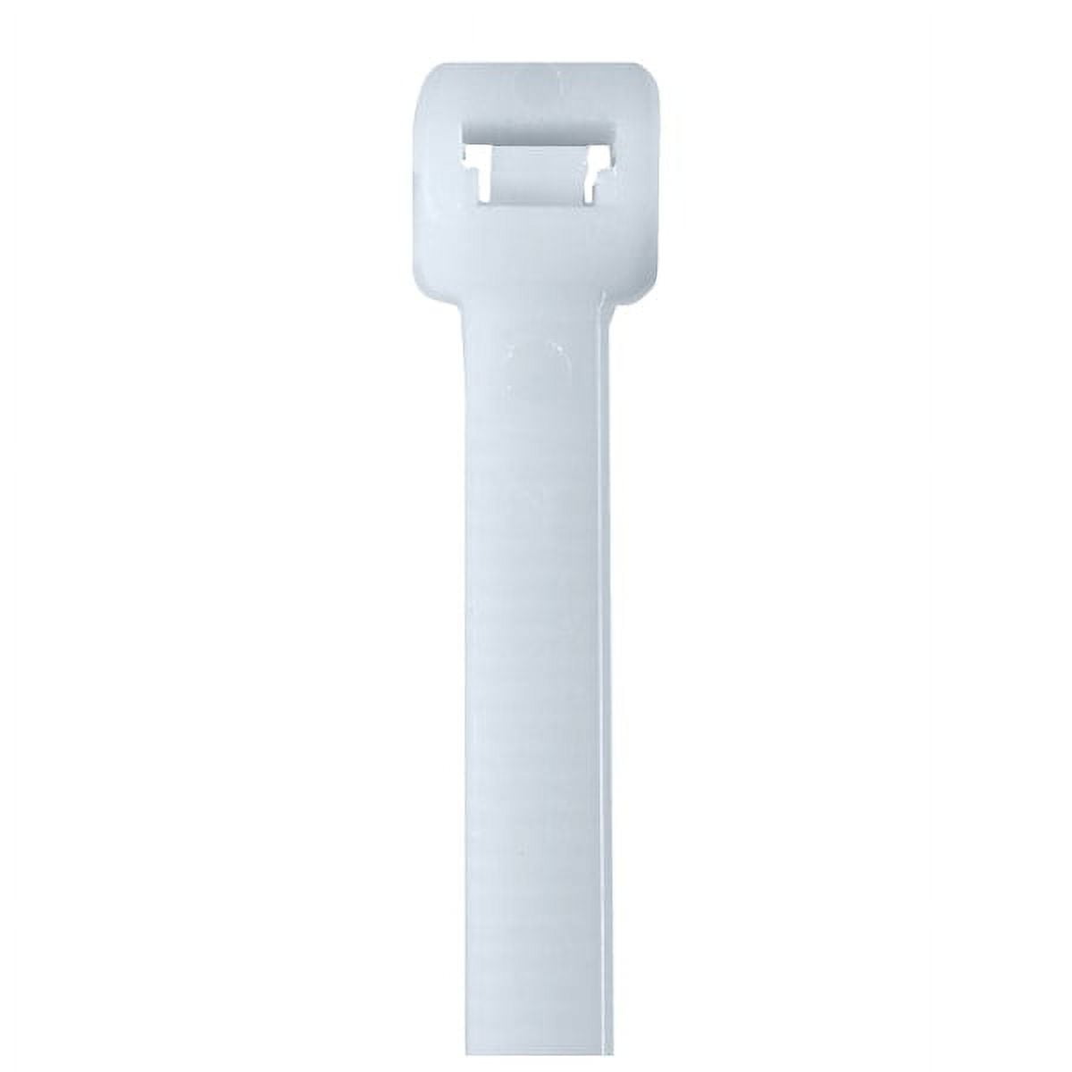 Cable Tie, 28 in L, Natural, Nylon 6/6, 120 lb Strength, 100 PK