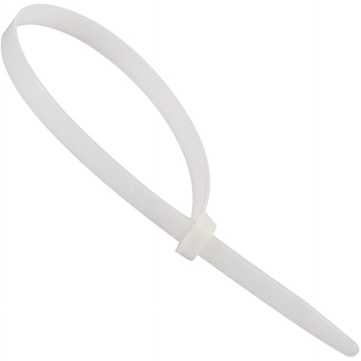 Cable Tie, 30 in L, Natural, Nylon, 250 lb Strength