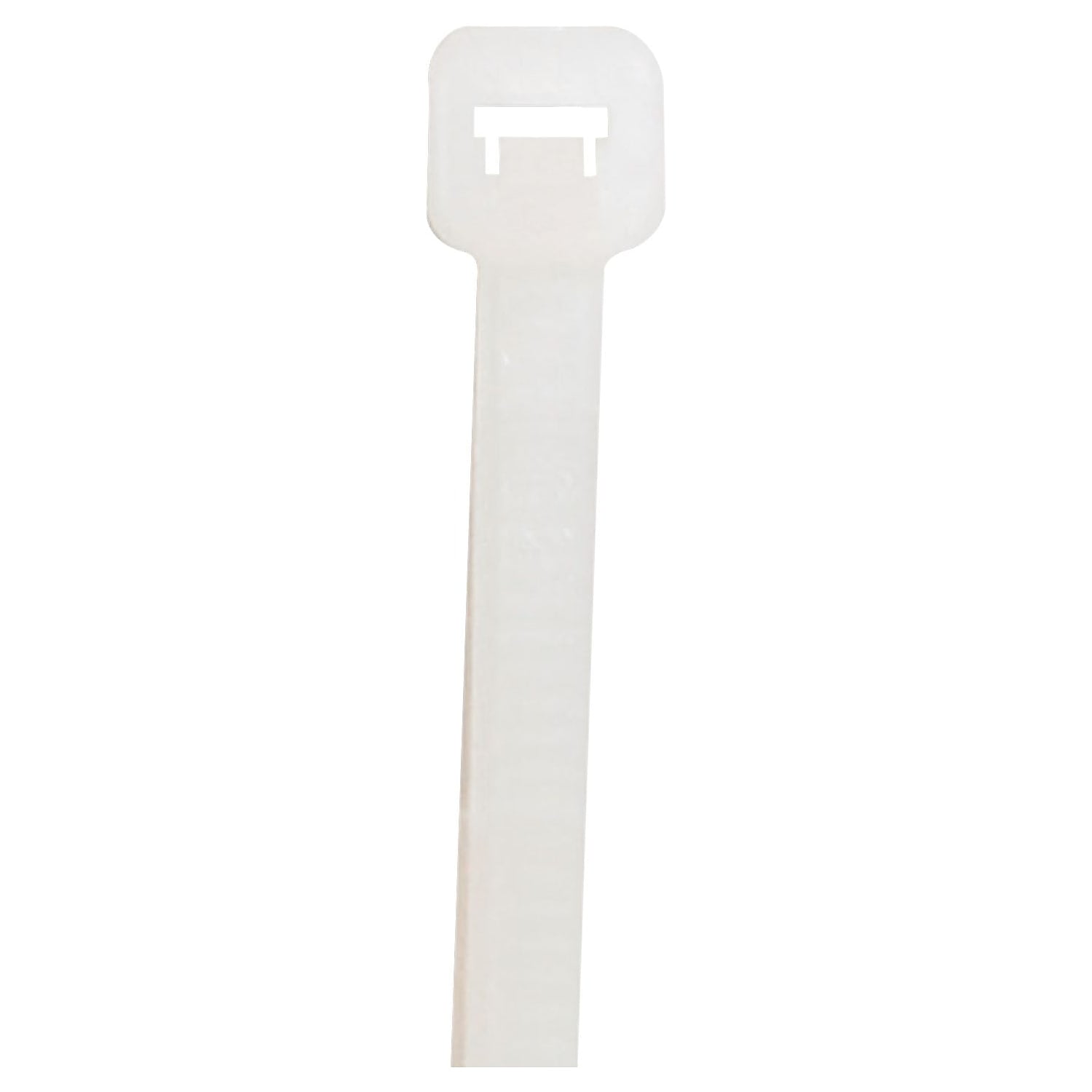 Cable Tie, 6 in L, Natural, Nylon 6/6, 50 lb Strength
