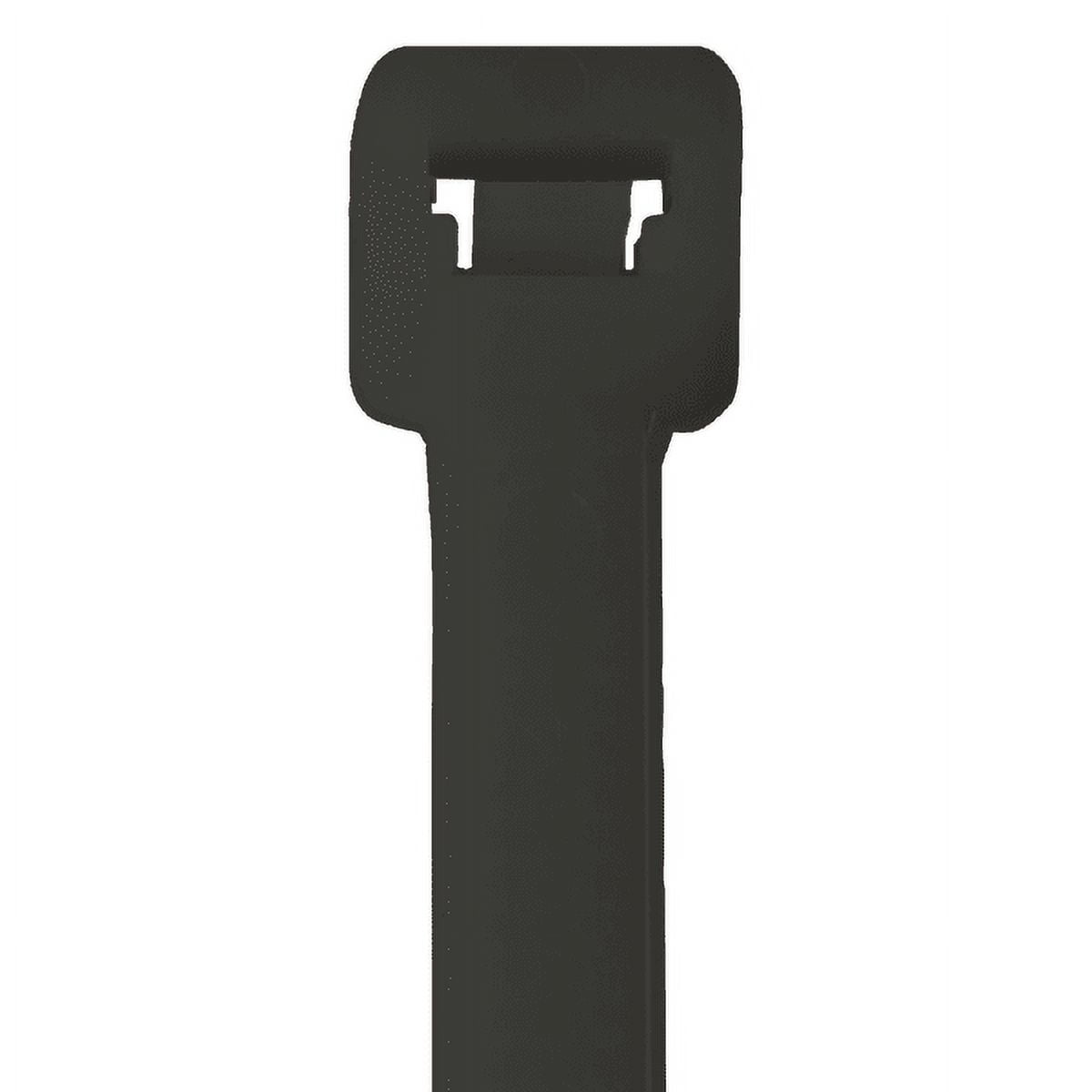 Cable Tie, 18 in L, Black, Nylon, 250 lb Strength, 100 PK