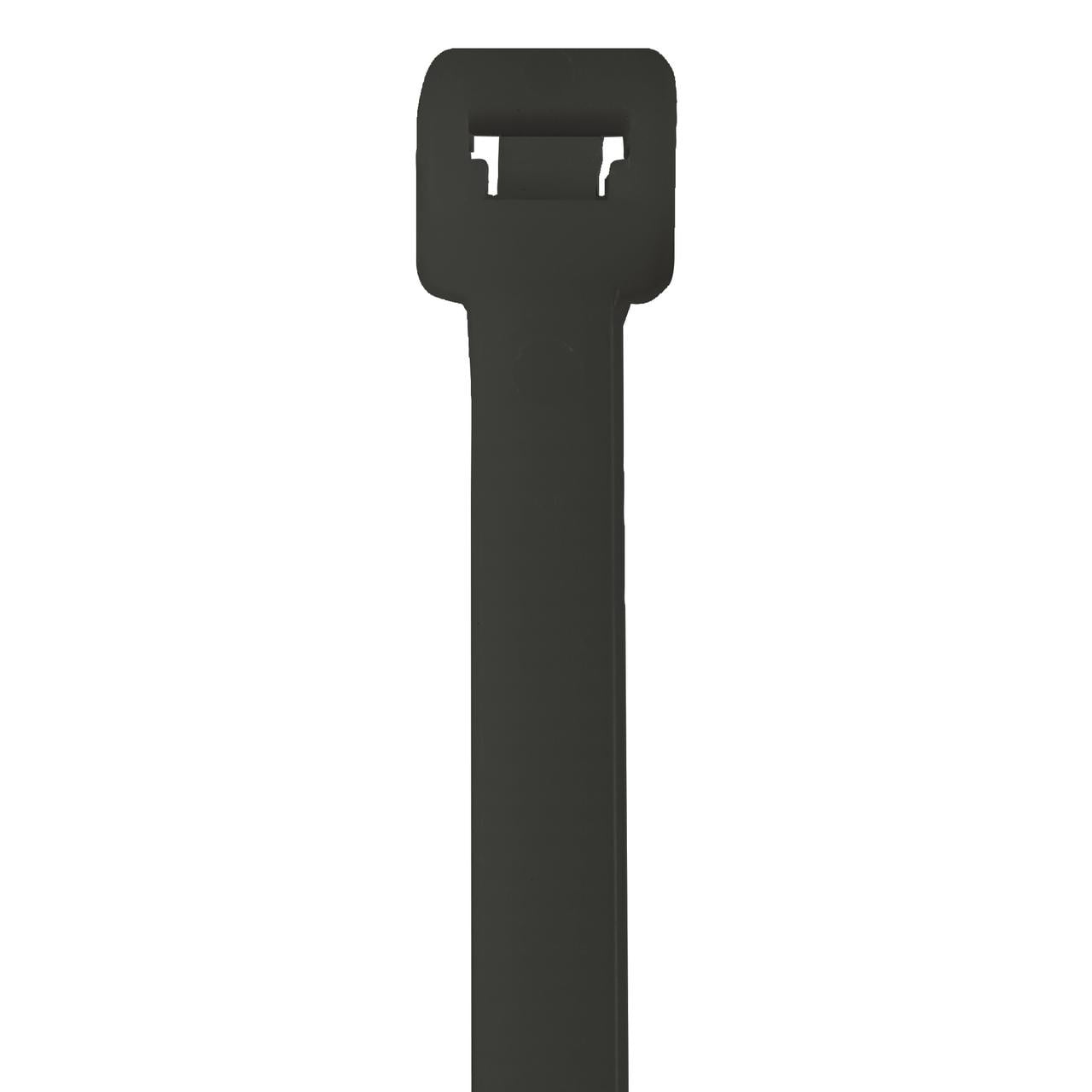 Cable Tie, 40 in L, Black, Nylon 6/6, 175 lb Strength, 100 PK