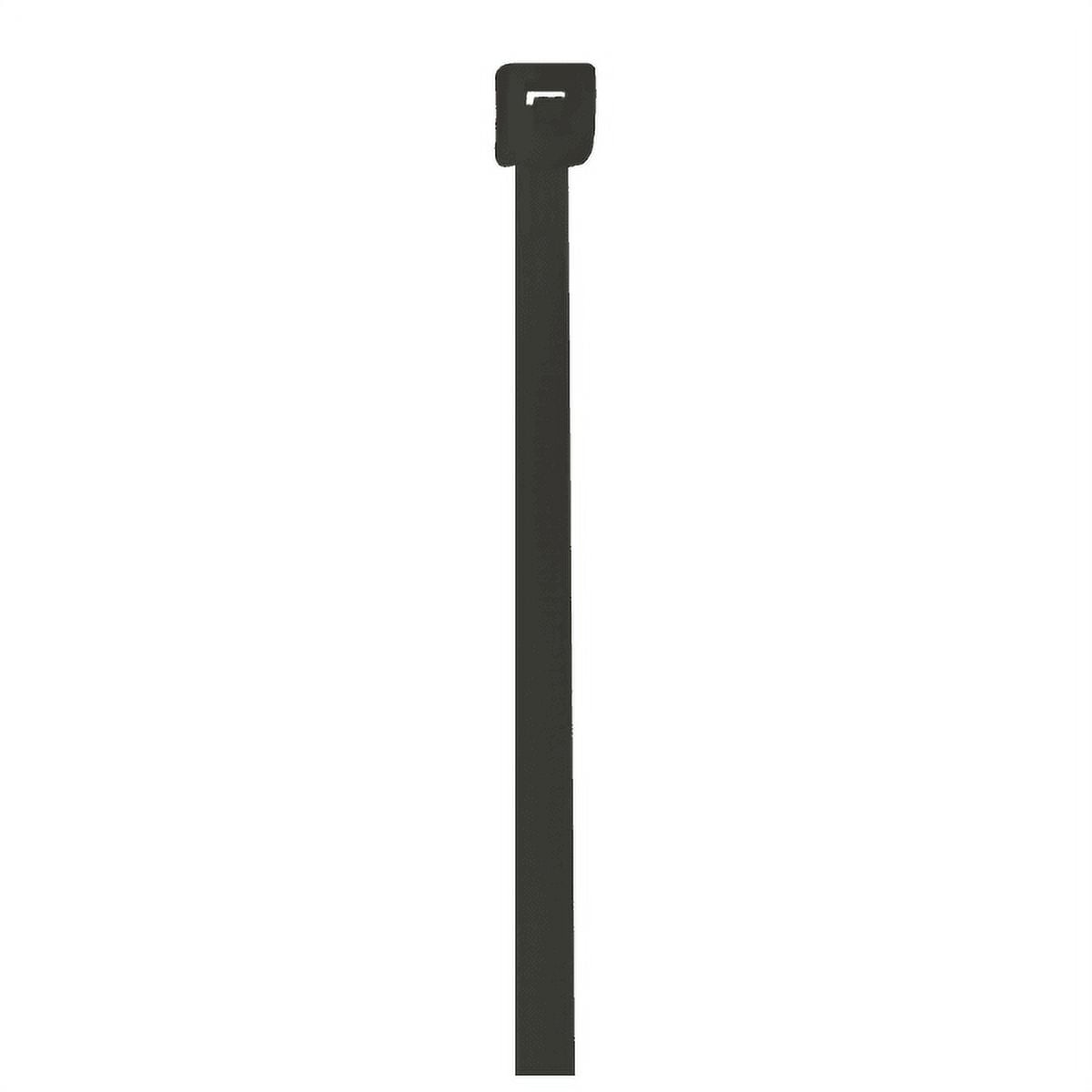 Cable Tie, 8 in L, Black, 18 lb Strength