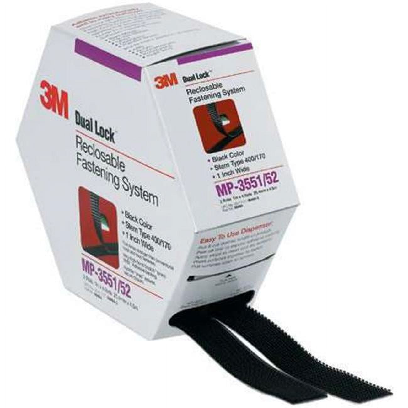 1 in. x 15 ft. Black MP3541-42 Mini Pack Fasteners - Case of 5