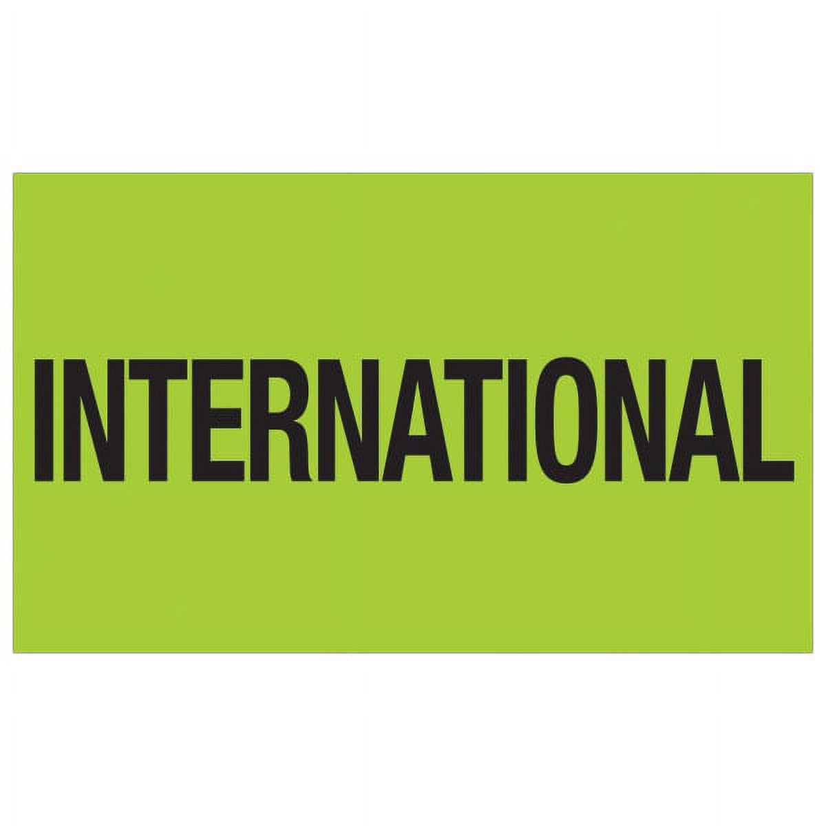 3 x 5 in. - International Fluorescent Green Labels