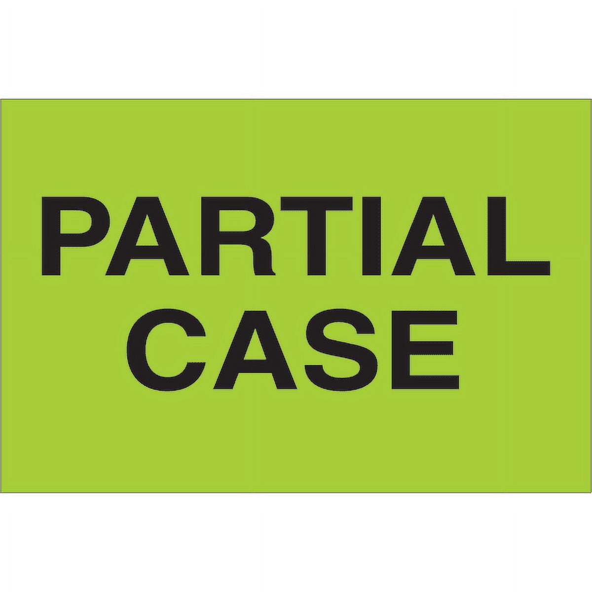 2 x 3 in. - Partial Case Fluorescent Green Labels - Roll of 500