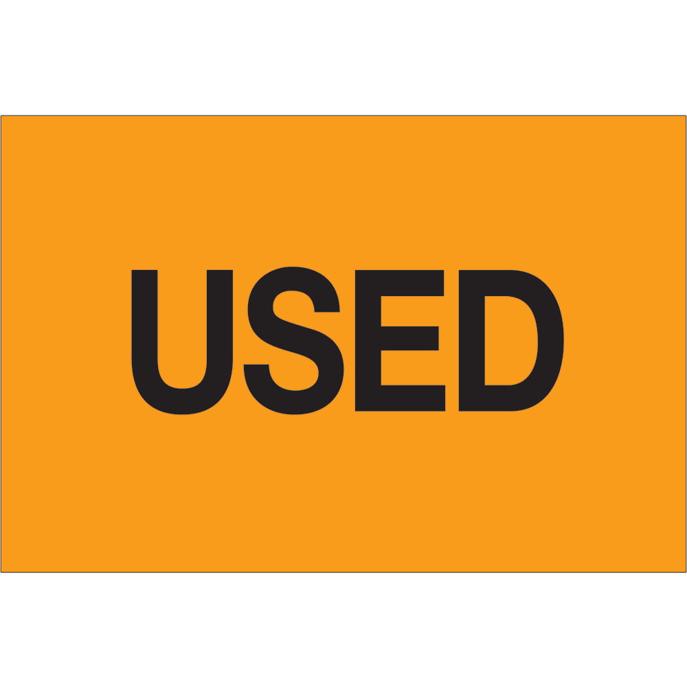 2 x 3 in. - Used Fluorescent Orange Labels