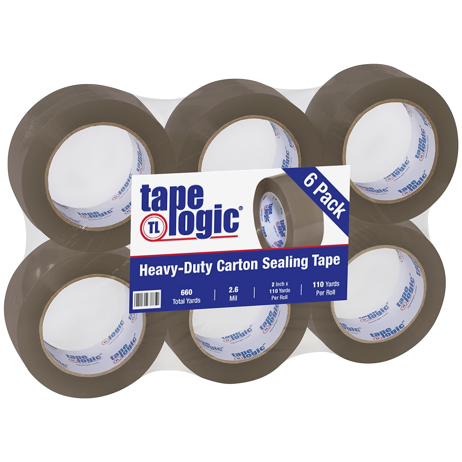 Tape Logic T902291T6PK 2 in. x 110 yards Tan No.291 Industrial Tape - Pack of 6