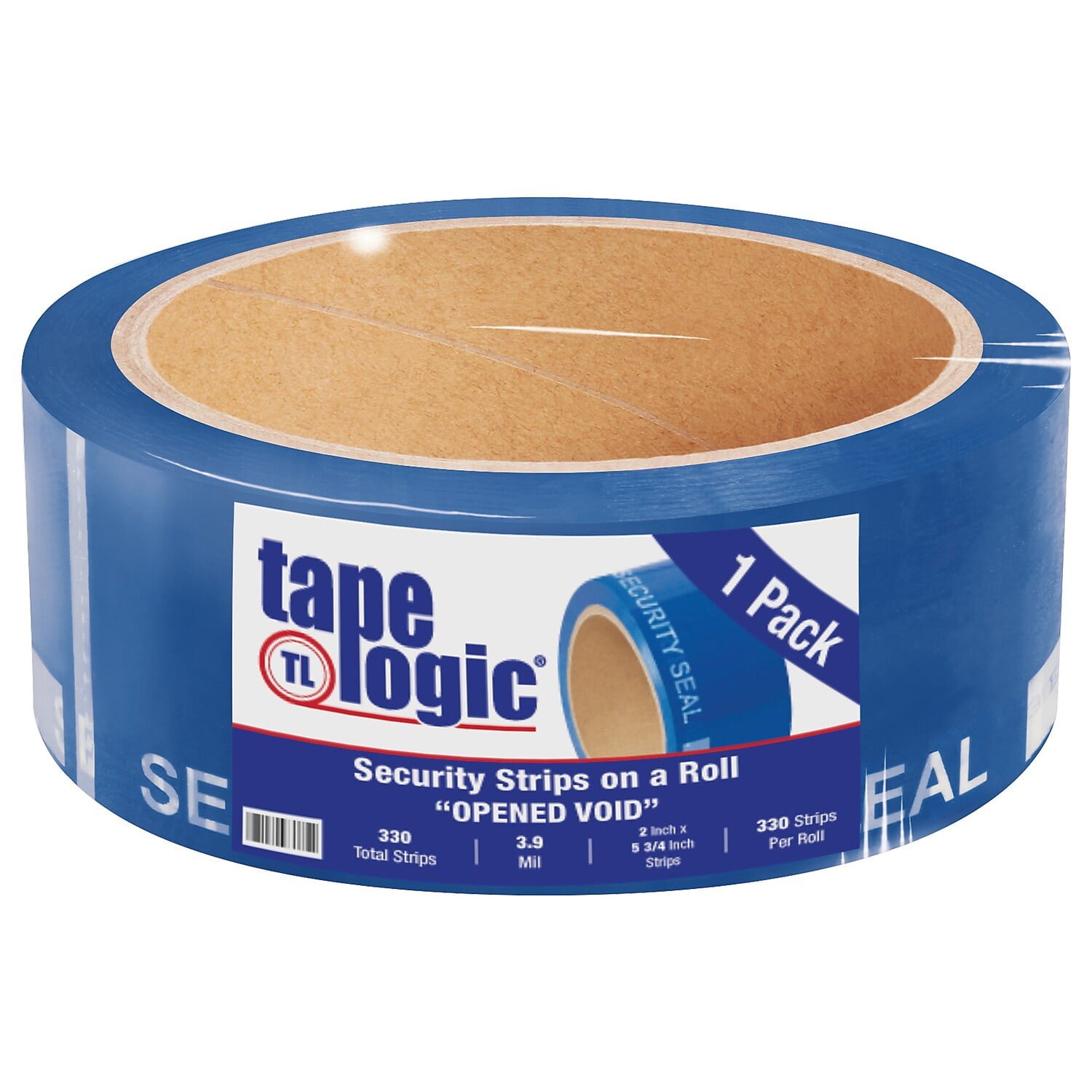 Tape Logic T90257BE1PK 2 in. x 5 0.75 in. Blue Security Strips on a Roll -  BOX Partners LLC