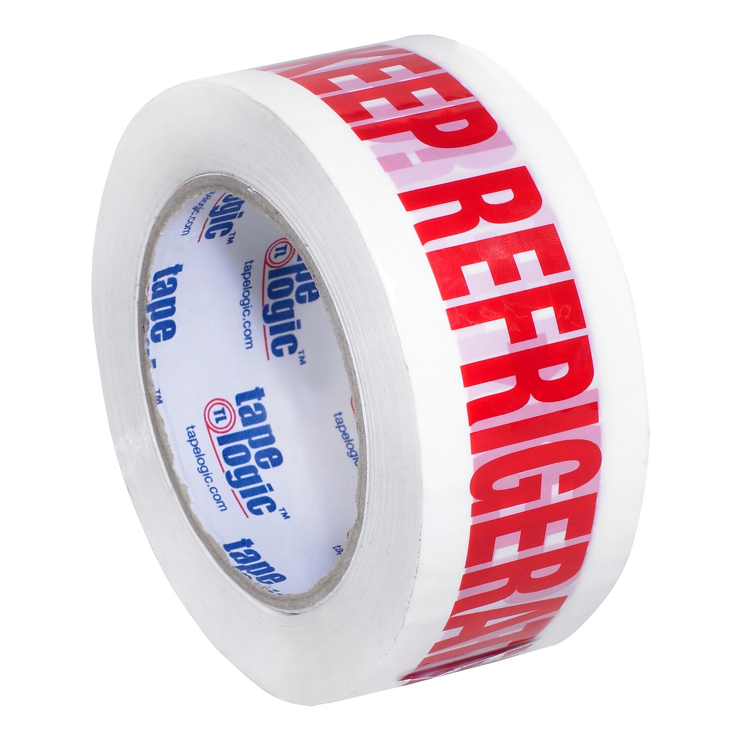 Tape Logic T902P096PK 2 in. x 110 yards - Keep Refrigerated Pre-Printed Carton Sealing Tape, Red & White - Pack of 6