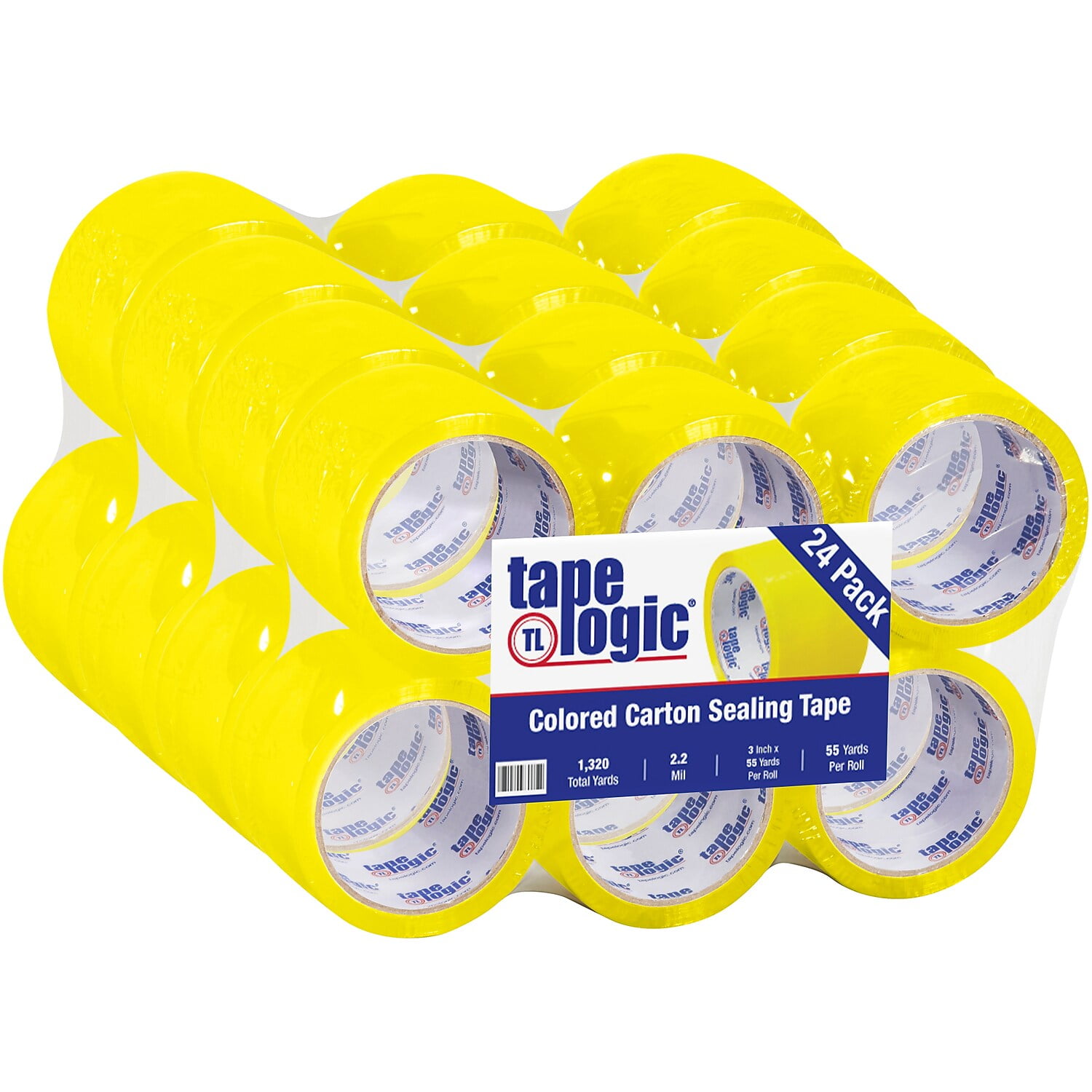3 in. x 55 yards Yellow Carton Sealing Tape