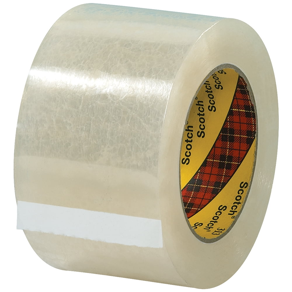 Scotch T9053136PK 3 in. x 55 yards Clear 313 Carton Sealing Tape - Pack of 6