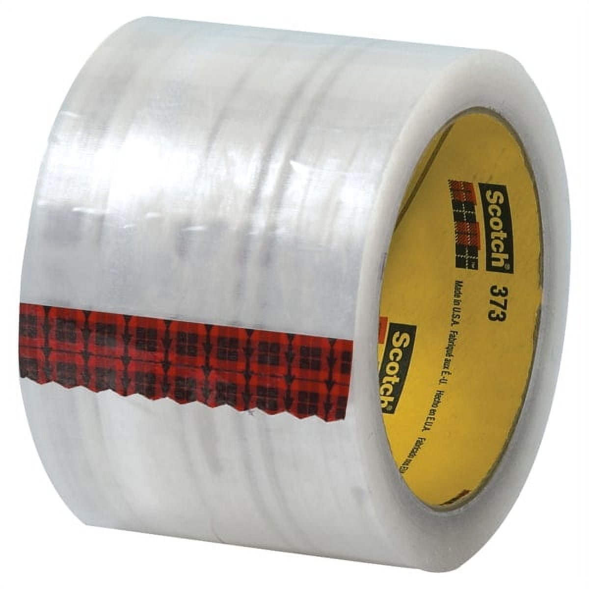 Scotch T9053736PK 3 in. x 55 yards Clear 373 Carton Sealing Tape - Pack of 6