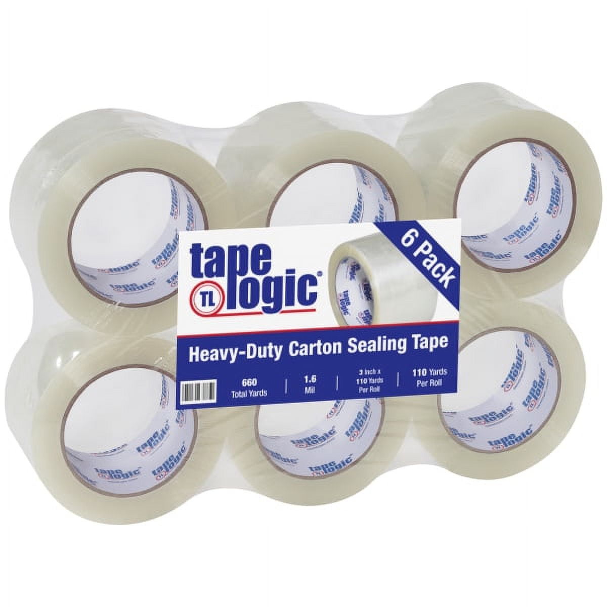 Tape Logic T9056006PK 3 in. x 110 yards Clear No.600 Economy Tape - Pack of 6