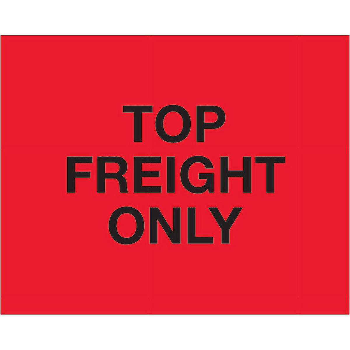Tape Logic DL1229 8 x 10 in. - Top Load Freight Only Fluorescent Red Labels - Roll of 250