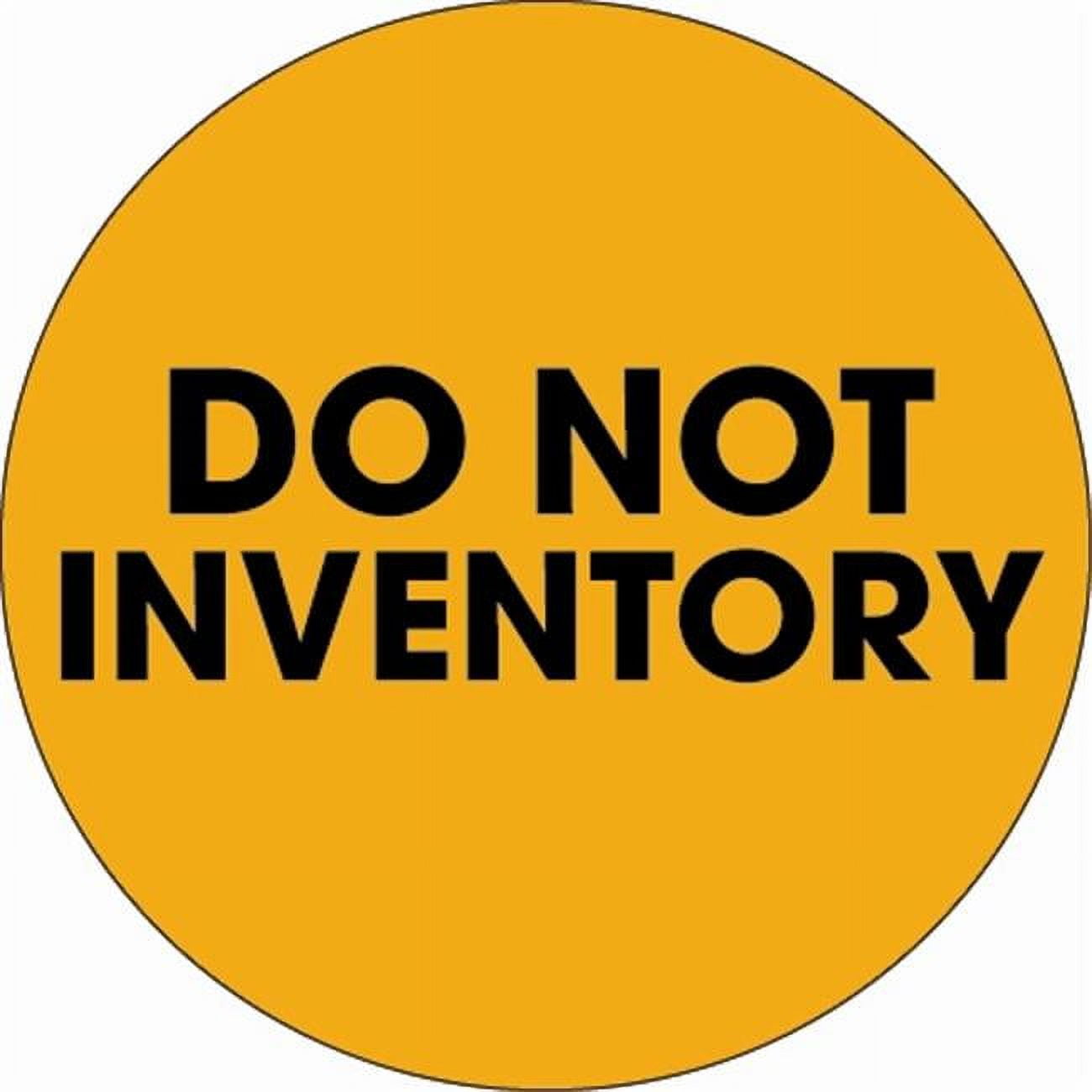 Tape Logic  2 in. Circle - Do Not Inventory Fluorescent Orange Labels - Roll of 500