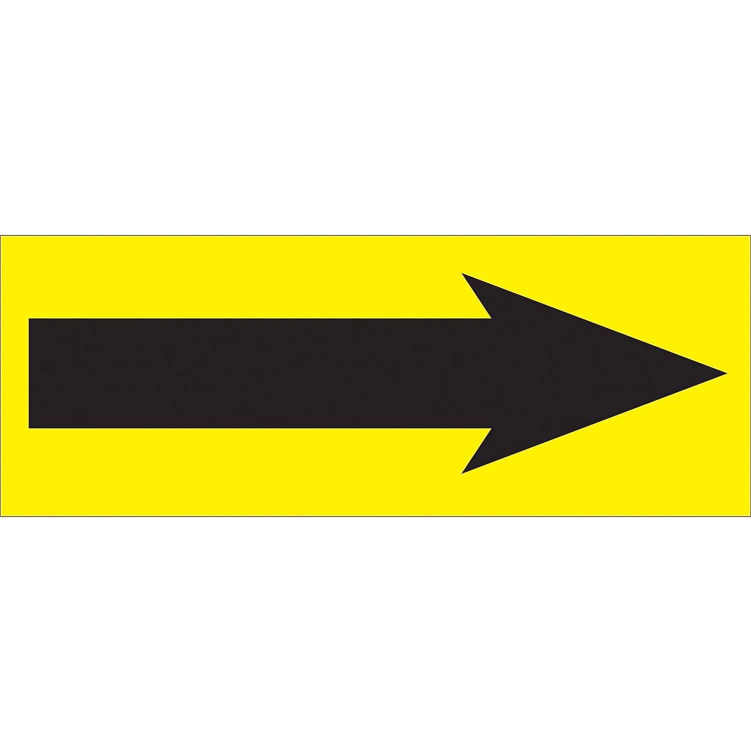 1.50 x 4 in. - Arrow Fluorescent Yellow Labels - Roll of 500